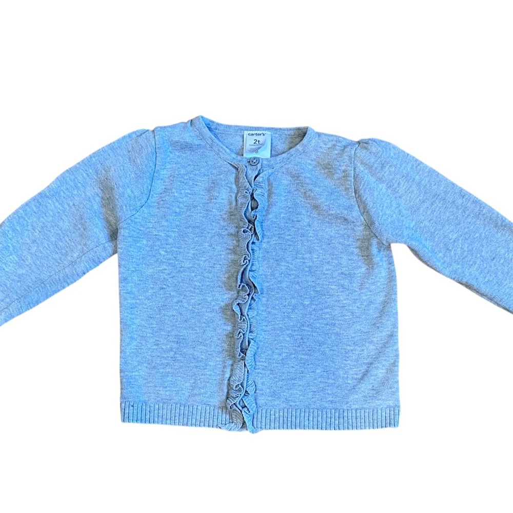 Carter's Light Blue Ruffled Sweater
